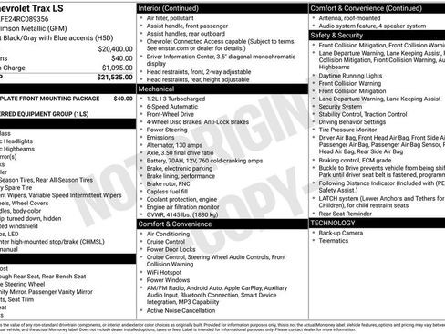 Certified 2024 Chevrolet Trax LS image 10