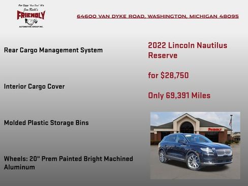 Used 2022 Lincoln Nautilus Reserve image 25