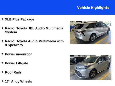 Used 2025 Toyota Sienna XLE w/ XLE Plus Package FWD image 4