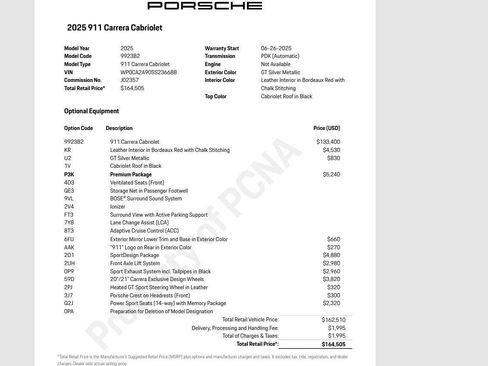 Certified 2025 Porsche 911 Carrera RWD image 2