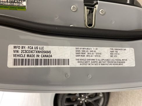 Certified 2022 Dodge Charger R/T w/ Blacktop Package image 22