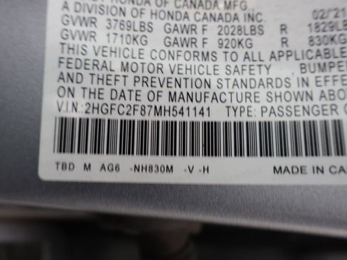 Used 2021 Honda Civic Sport image 13