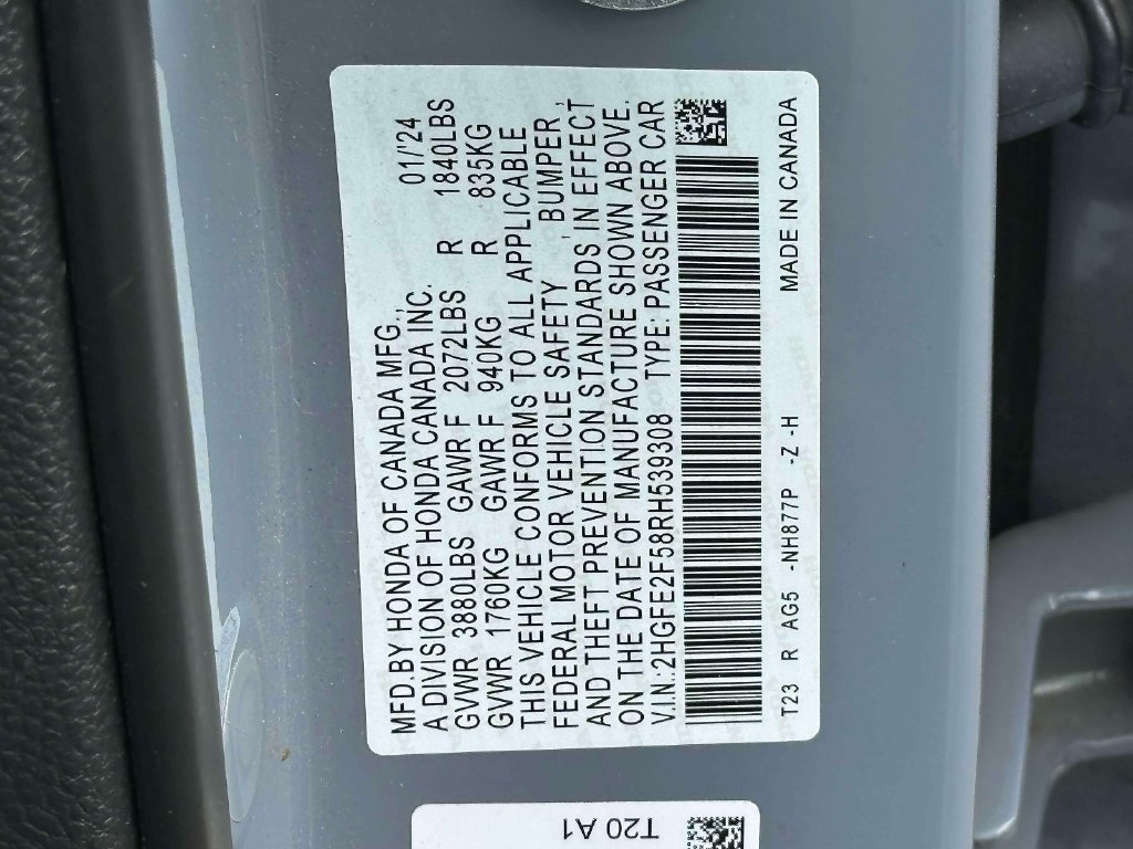 Certified 2024 Honda Civic Sport image 28