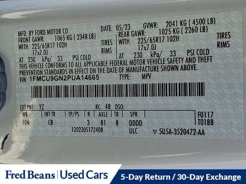 Certified 2023 Ford Escape Active image 29