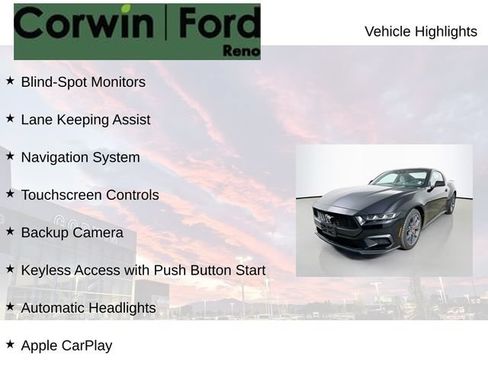 Certified 2024 Ford Mustang Coupe w/ 2.3L High Performance Package RWD image 7