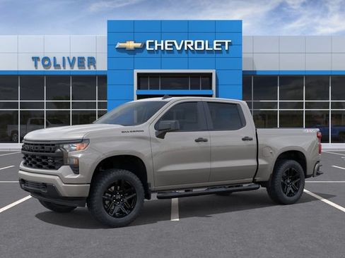 New 2026 Chevrolet Silverado 1500 Custom w/ Turbomax Blackout Package AWD/4WD image 2