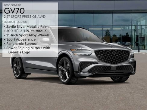 New 2026 Genesis GV70 2.5T Sport Prestige AWD/4WD image 3