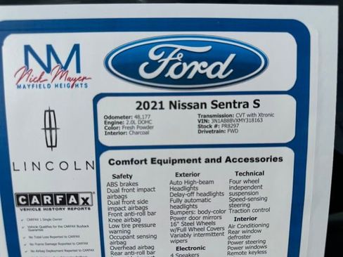 Used 2021 Nissan Sentra S image 34