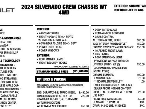 Used 2024 Chevrolet Silverado 3500 W/T w/ WT Convenience Package image 2