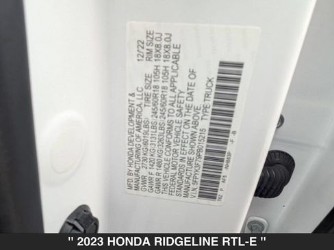 Used 2023 Honda Ridgeline RTL-E image 41