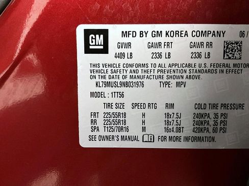 Certified 2022 Chevrolet TrailBlazer RS w/ Sun and Liftgate Package image 24