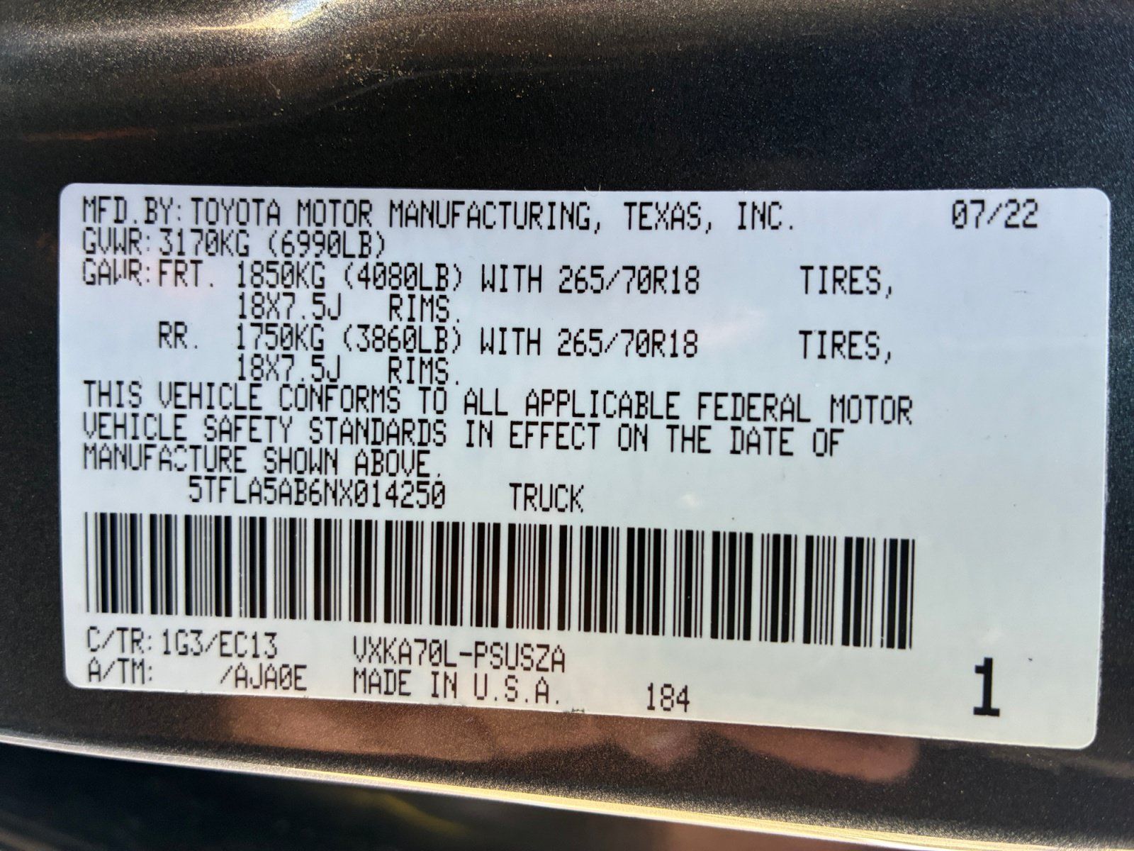 Used 2022 Toyota Tundra SR5 w/ SR5 Premium Package RWD image 34