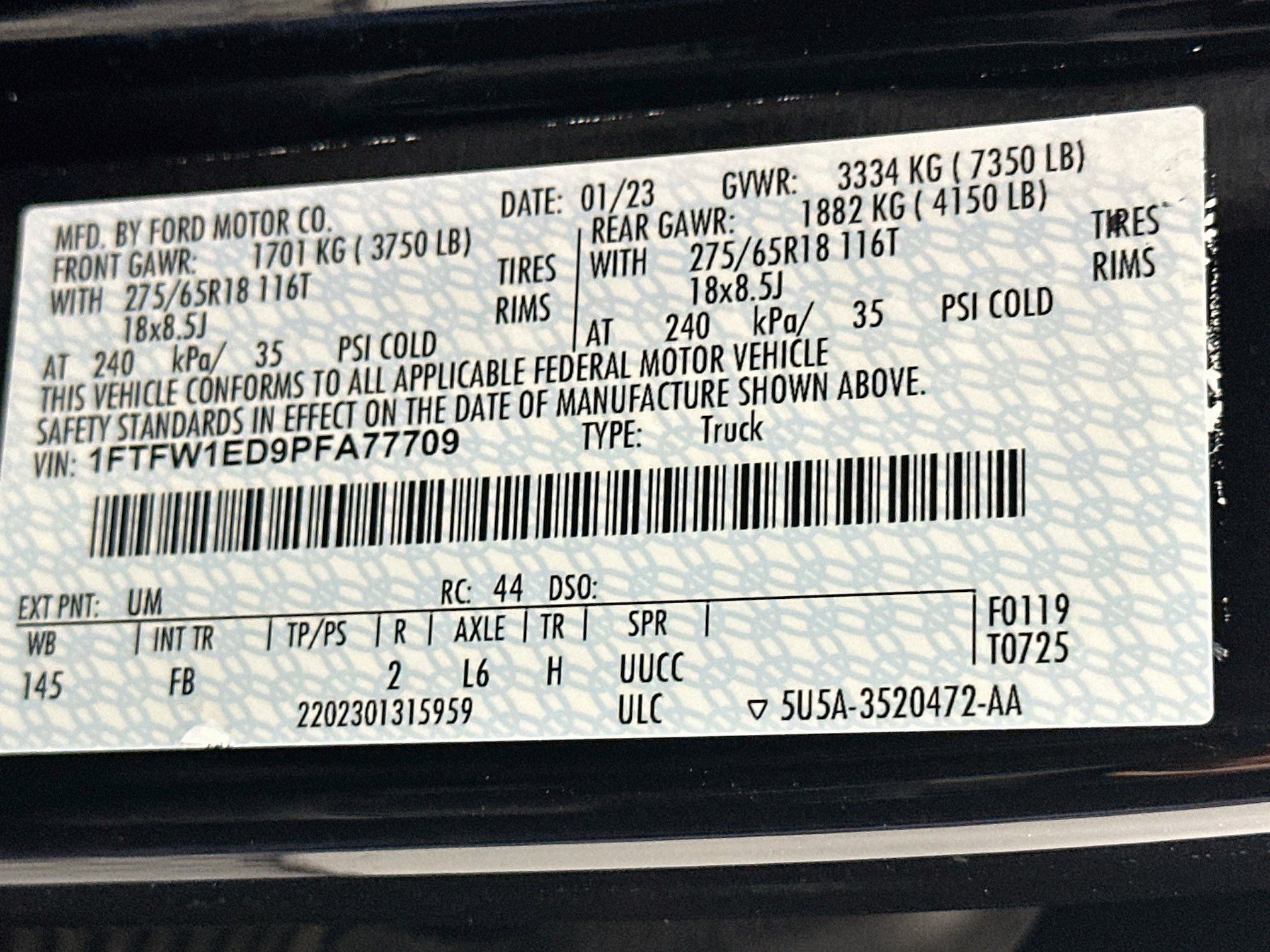 Used 2023 Ford F150 XLT w/ Equipment Group 302A High AWD/4WD image 12
