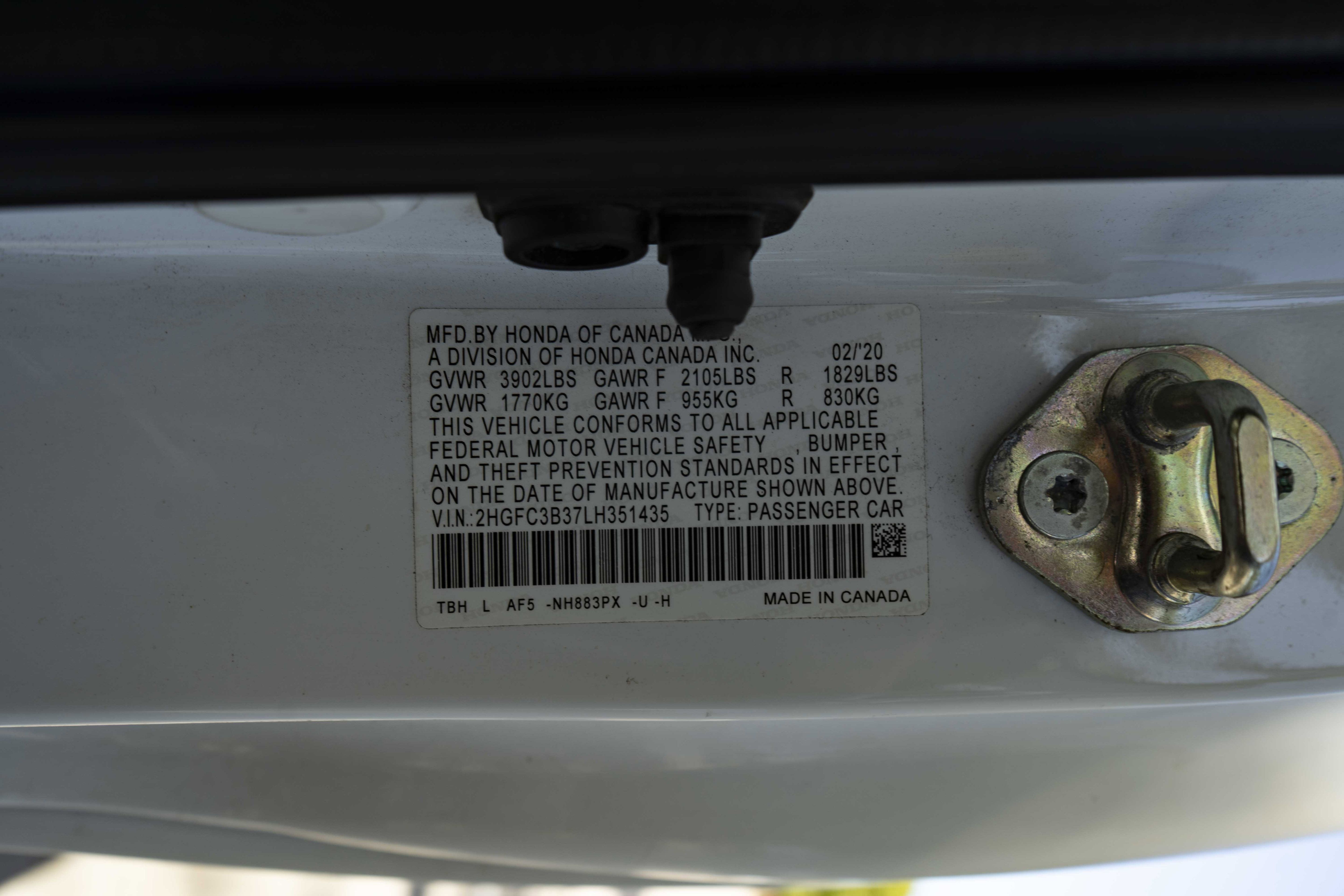Certified 2020 Honda Civic EX image 41