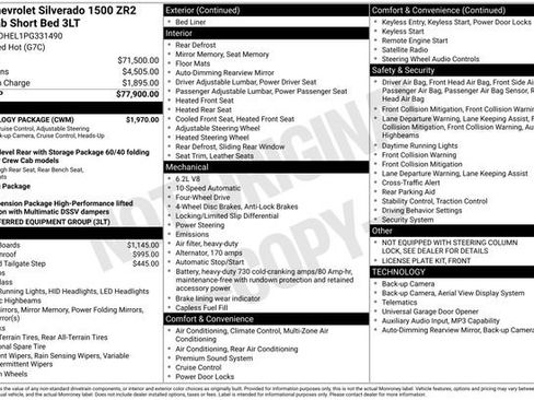 Used 2023 Chevrolet Silverado 1500 ZR2 w/ Technology Package AWD/4WD image 34