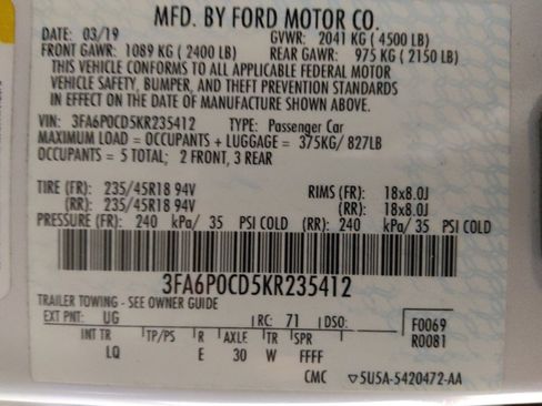 Used 2019 Ford Fusion SEL image 33