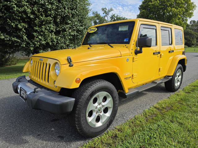 Used 2015 Jeep Wrangler Unlimited Sahara w/ Max Tow Package AWD/4WD image 2