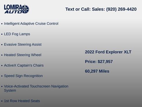 Used 2022 Ford Explorer XLT w/ XLT Sport Appearance Package AWD/4WD image 9