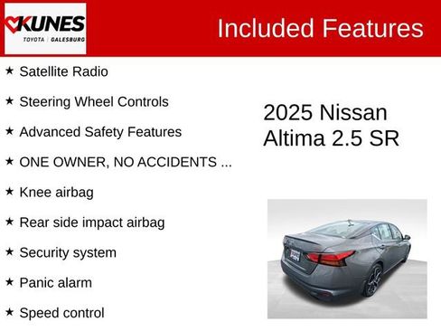Used 2025 Nissan Altima 2.5 SR FWD image 3