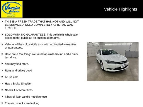 Used 2015 Chrysler 200 Limited w/ Convenience Group FWD image 2