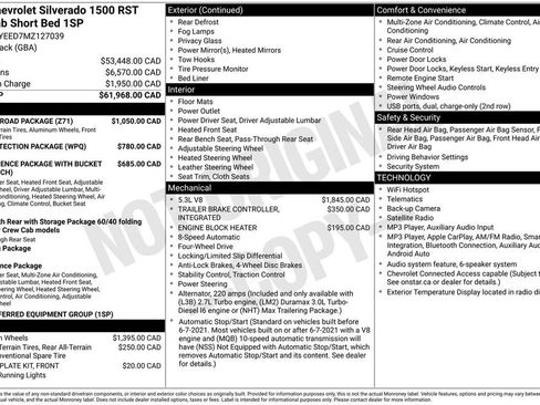 Used 2021 Chevrolet Silverado 1500 RST w/ Z71 Off-Road Package AWD/4WD image 38