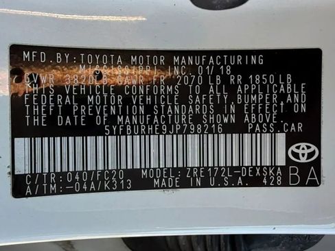 Used 2018 Toyota Corolla SE FWD image 31