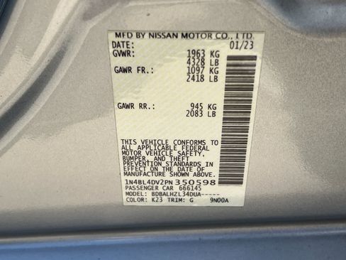 Used 2023 Nissan Altima 2.5 SV FWD image 31
