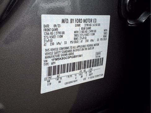 Used 2023 Ford Explorer ST w/ Equipment Group 401A AWD/4WD image 25