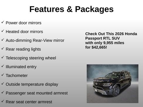 Used 2026 Honda Passport RTL image 24