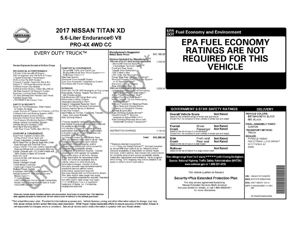 Used 2017 Nissan Titan PRO-4X w/ Pro-4x Convenience Package AWD/4WD image 24