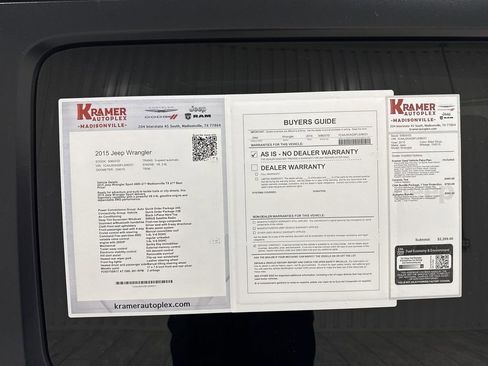 Used 2015 Jeep Wrangler Sport w/ Quick Order Package 24S image 35