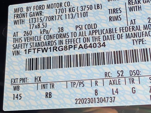 Certified 2023 Ford F150 Raptor AWD/4WD image 29