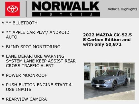 Used 2022 MAZDA CX-5 Carbon Edition image 12