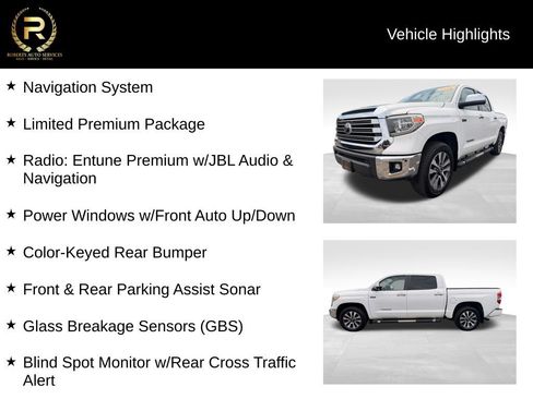 Used 2018 Toyota Tundra Limited w/ Limited Premium Package AWD/4WD image 9