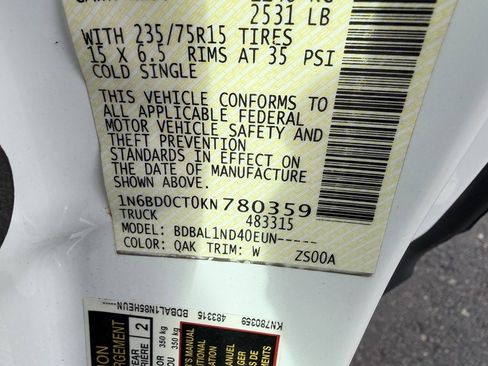 Used 2019 Nissan Frontier S image 21