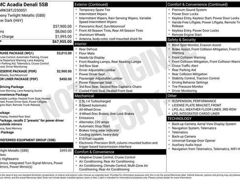 New 2026 GMC Acadia Denali w/ Super Cruise Package image 2