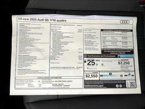 New 2025 Audi Q5 2.0T Premium Plus image 13