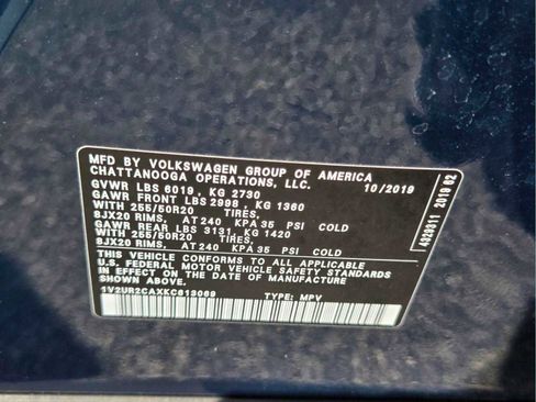 Used 2019 Volkswagen Atlas SE w/ Towing Package AWD/4WD image 20
