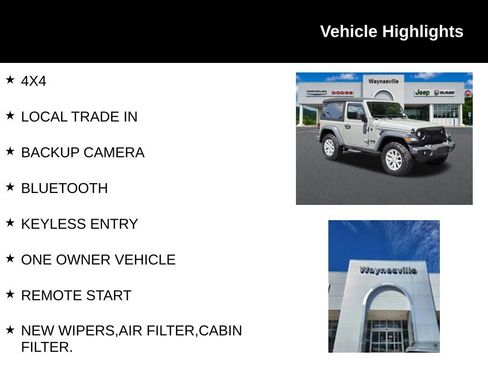 Used 2023 Jeep Wrangler Sport AWD/4WD image 2