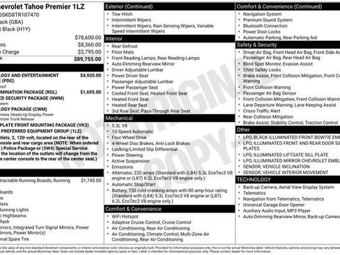 New 2026 Chevrolet Tahoe Premier image 53