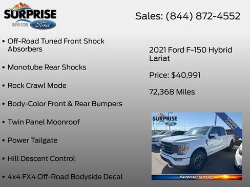 Used 2021 Ford F150 Lariat AWD/4WD image 27