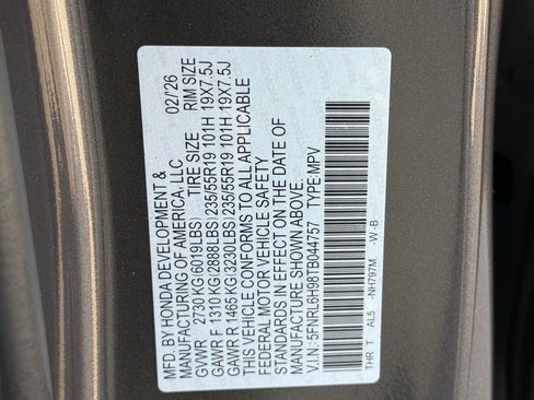 New 2026 Honda Odyssey Elite image 27