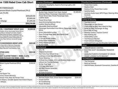 Used 2021 RAM 1500 Rebel w/ Rebel Level 1 Equipment Group image 13