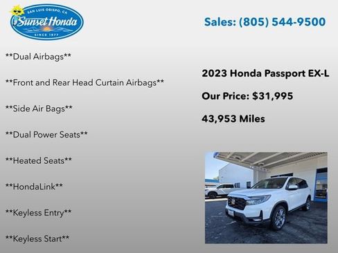 Used 2023 Honda Passport EX-L image 8