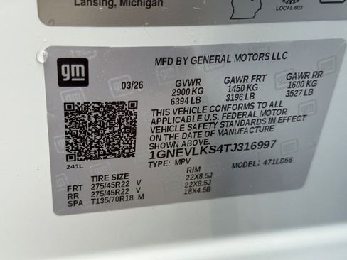 New 2026 Chevrolet Traverse RS AWD/4WD image 31