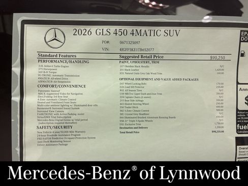 New 2026 Mercedes-Benz GLS 450 4MATIC image 21