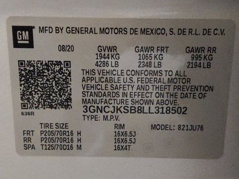 Used 2020 Chevrolet Trax LS w/ Tint and Cruise Package image 33