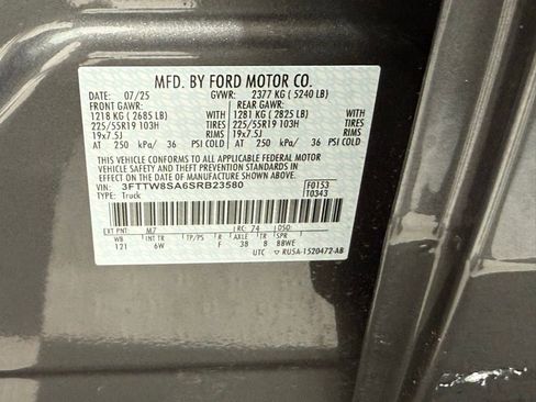 New 2025 Ford Maverick Lariat w/ Black Appearance Package image 42