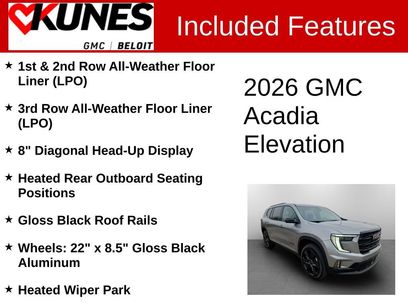 New 2026 GMC Acadia Elevation w/ Black Edition