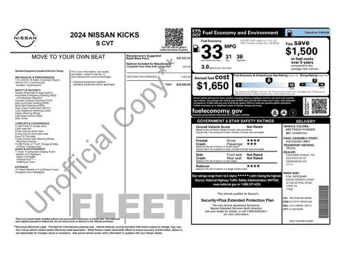 Used 2024 Nissan Kicks S FWD image 16